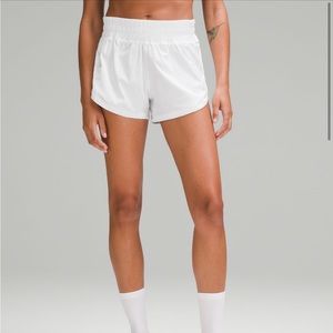 Lululemon track that high rise lined short 3”